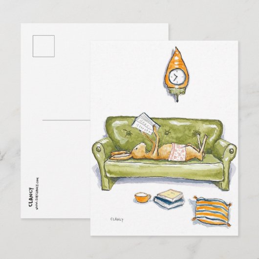 Hare op het briefkaart van de bank (Voorkant / Achterkant)