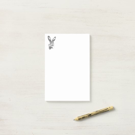 Hare Post-it® Notes (Op bureau)
