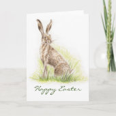 Hare Print Paas Kaart (Voorkant)