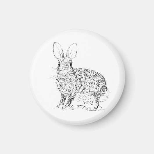 Hare / Rabbit Magneet (Voorkant)