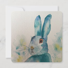 Hare Rabbit Waterverf Blue