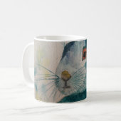 Hare Rabbit Waterverf Blue Koffiemok (Voorkant links)