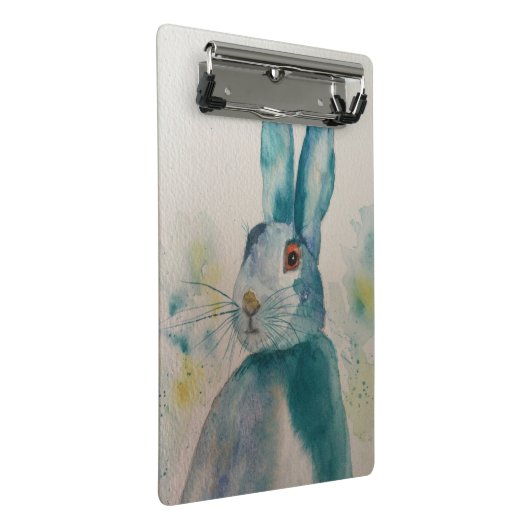 Hare Rabbit Waterverf Blue Mini Klembord (Schuin)