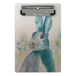 Hare Rabbit Waterverf Blue Mini Klembord