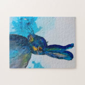 Hare Rabbit Waterverf Legpuzzel (Horizontaal)
