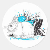 Hare Ronde Sticker (Voorkant)