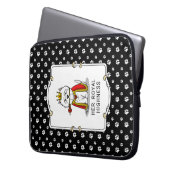 Hare Royal Highness Queen Westie Dog Laptop Sleeve (Voorkant Links)
