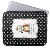 Hare Royal Highness Queen Westie Dog Laptop Sleeve (Voorkant)