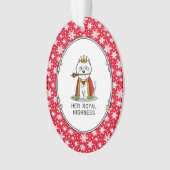 Hare Royal Highness Queen Westie Dog Ornament (voorkant)