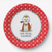 Hare Royal Highness Queen Westie Dog Papieren Bordje (Voorkant)
