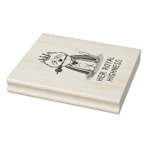 Hare Royal Highness Queen Westie Dog Rubberstempel