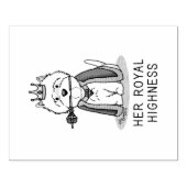 Hare Royal Highness Queen Westie Dog Rubberstempel (Afrduk)