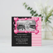 Hare Royal Highness w/Photo Birthday Invitation Kaart (Staand voorkant)