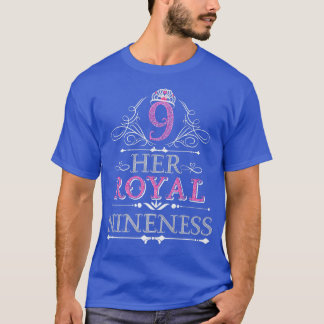 Hare Royal Nineness9th BirthdayGirl T-shirt