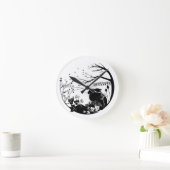 Hare Silhouette Clock Ronde Klok (Huis)
