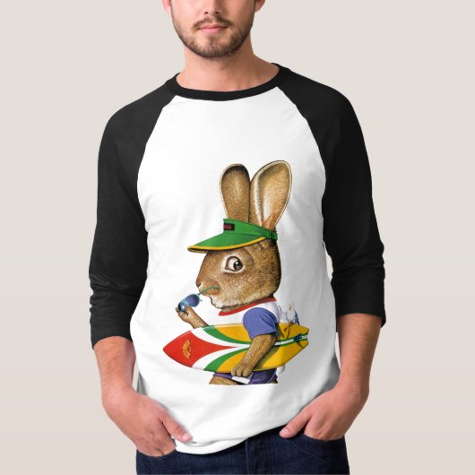 Hare surfer t-shirt (Voorkant)