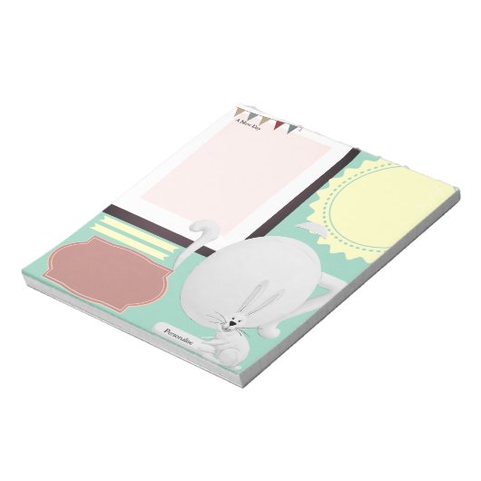 Hare Tea Pot Green Journal Notities Scrapbook Pape Notitieblok (Linkerzijde)