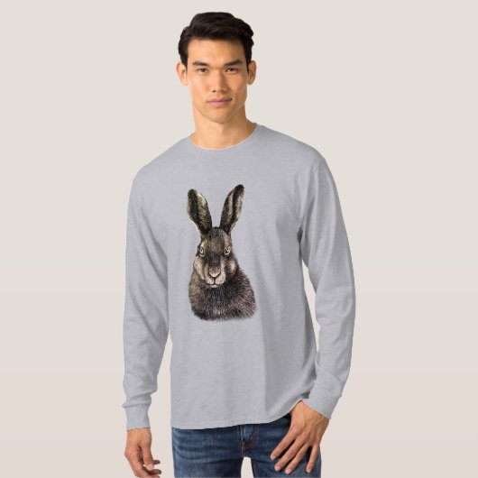 Hare tekening T-Shirt (Voorkant volledig)