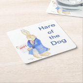 Hare van de hond van de baarmoeder kartonnen onderzetters (Schuin)