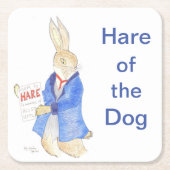Hare van de hond van de baarmoeder kartonnen onderzetters (Voorkant)