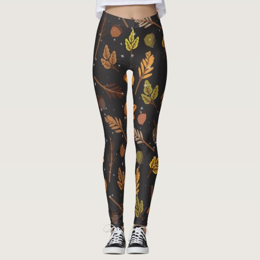Hare Vier Seizoenen – Herfstpatroon Leggings (Voorkant)