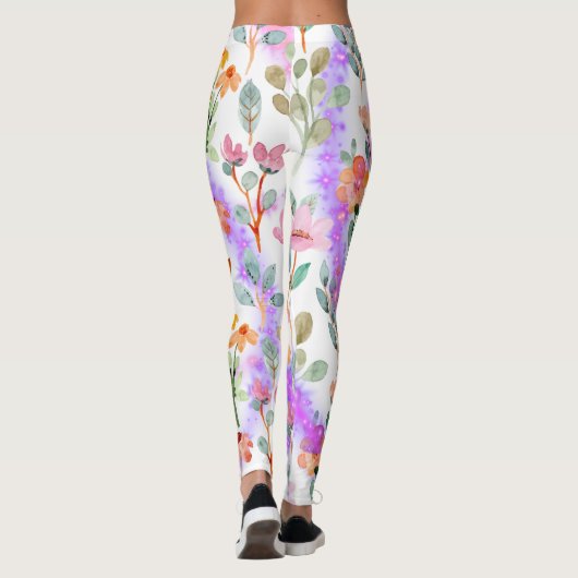 Hare Vier Seizoenen – Lente Patroon Leggings (Achterkant)