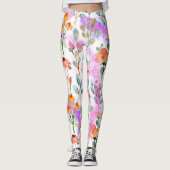 Hare Vier Seizoenen – Lente Patroon Leggings (Voorkant)
