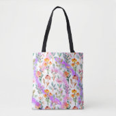 Hare Vier Seizoenen – Lente Patroon Tote Bag (Voorkant)