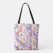 Hare Vier Seizoenen – Lente Patroon Tote Bag (Achterkant)