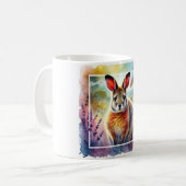 Hare Wallaby 030924AREF125 - Watercolor Koffiemok (Voorkant links)