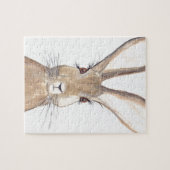 Hare waterverf Konijnenbossen Legpuzzel (Horizontaal)