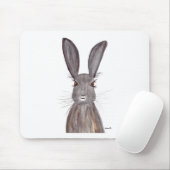 Hare waterverf konijnenkunst muismat (Met muis)