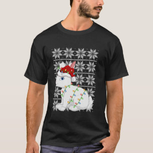 Hare Xmas Verlichting Santa Lelijke Sweater Stijl  T-shirt