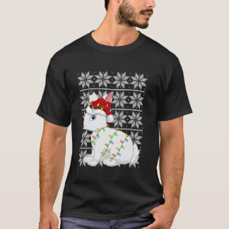 Hare Xmas Verlichting Santa Lelijke Sweater Stijl  T-shirt