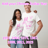 Hare Zodiac jaar T-shirt
