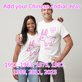 Hare Zodiac jaar T-shirt