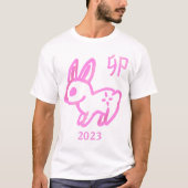 Hare Zodiac  jaar T-shirt (Voorkant)