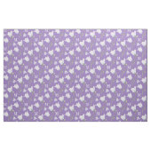 Harebell monogram paarse blauwe stof (Fat Quarter)