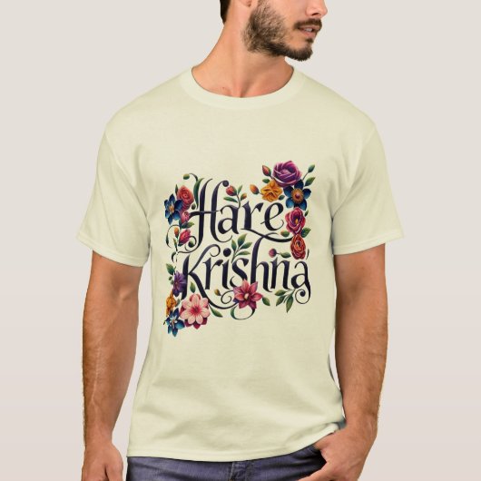 HareKrishna_design.no.1- by Maaya_Prints, Mannen T-shirt (Voorkant)