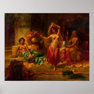Harem Entertainers door Hans Zatzka - poster