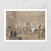 Harem Feast, Teheran (potlood & m/c op papier) Briefkaart (Voorkant)