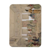 Harem Feast, Teheran (potlood & m/c op papier) Magneet (Verticaal)