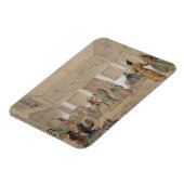 Harem Feast, Teheran (potlood & m/c op papier) Magneet (Linkerzijde)