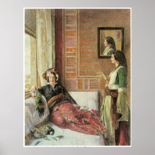 Harem life in Constantinopel, 1857 Poster