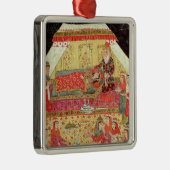 Harem Scene Metalen Ornament (Rechts)