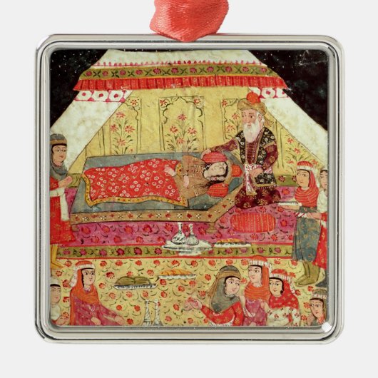 Harem Scene Metalen Ornament (Voorkant)