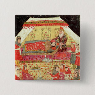 Harem Scene Vierkante Button 5,1 Cm