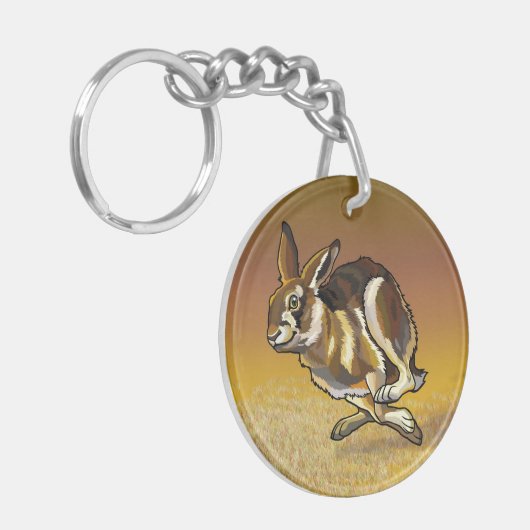 haren en fret sleutelhanger (Voorkant Links)