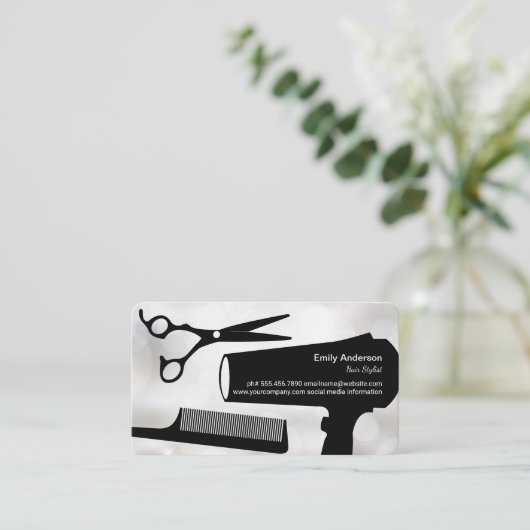 Haren knipgereedschap | Schoonheid van vrouwen Afsprakenkaartje (Staand voorkant)