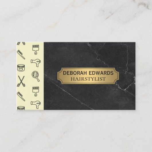 Haren stylist tools | Salon Barber Lux Visitekaartje (Voorkant)